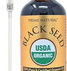 Organic Black Seed Oil 16oz - Cold Pressed Unrefined High Thymoquinone 1.7% USDA Certified - Turkish Origin Potent Nigella Sativa Liquid - Vegan Omega 3 6 9, Antioxidant Immune Boost Joints Skin Hair